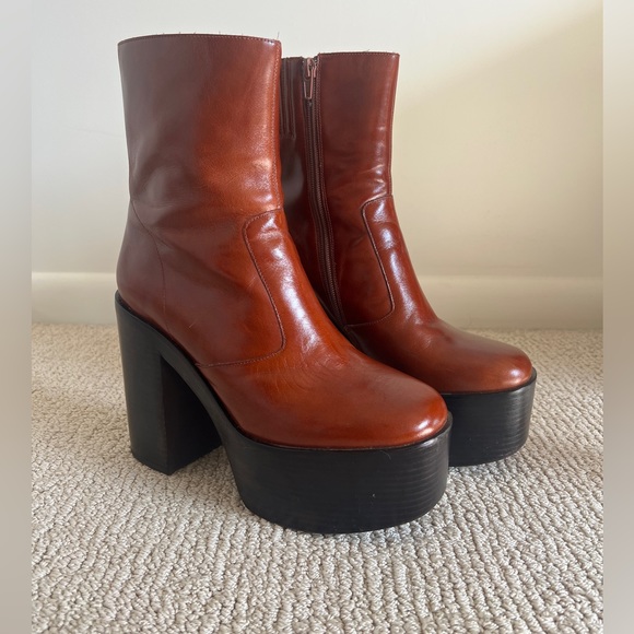 Jeffrey Campbell Mexique Platforms - 8.5 - Brown - Picture 2 of 16